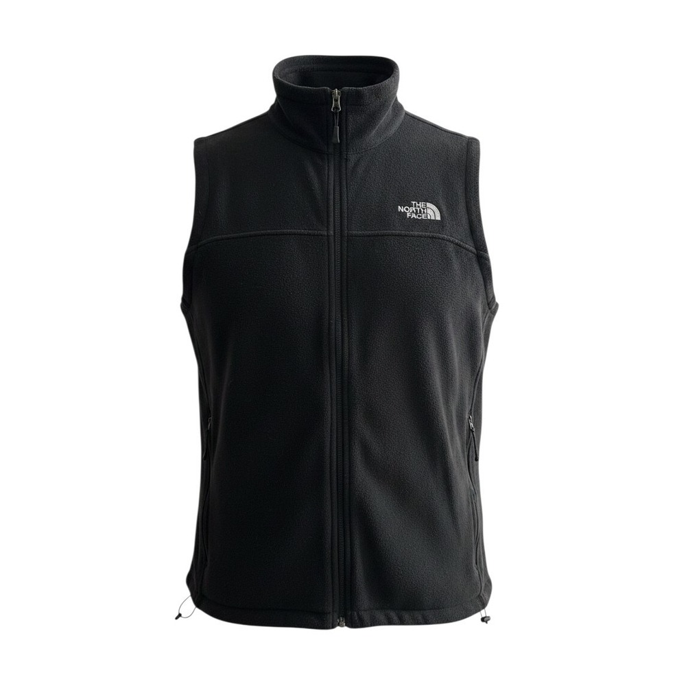 The North Face Mens TKA 100 Glacier Full Zip Fleece Vest Black Large HT449258